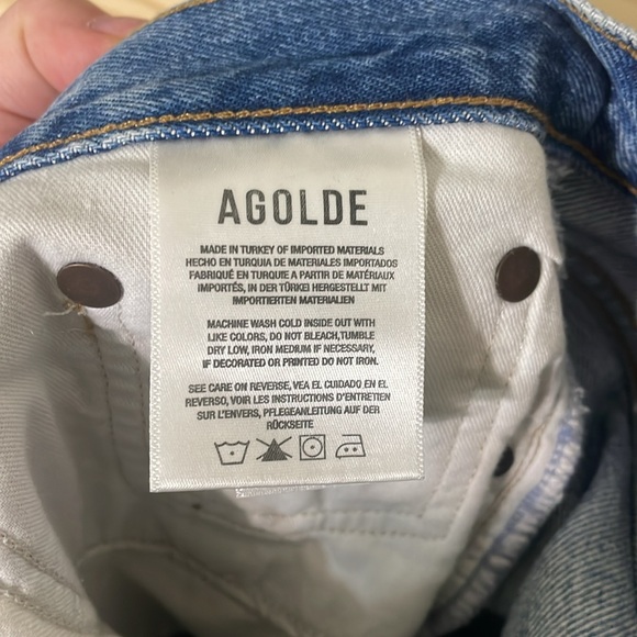 AGOLDE Riley Crop High Rise Straight - 27 - Picture 5 of 7